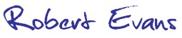 robert evans signature